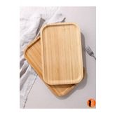 2 Adet Bambu Dikdörtgen Servis Tabağı, Sunum Seti 30x20 Cm