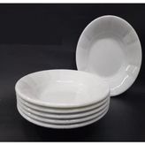 2 Adet Beyaz Oluklu Melamin Çukur Yemek Tabağı 18x3cm Pilav, Kuru Nohut Çok Hesaplı Sulu Yemek Kabı