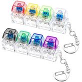 2 ADET Klavye Fidget Oyuncak, Klavye Fidget Anahtarlık 4'ü 1 Arada Klavye Dekompresyon Düğmesi Parmak Tıkırtı Oyuncaklar, Anahtarlık Düğmesi Stres Giderici Fidget Hediyeler Stres Rahatlama Stres