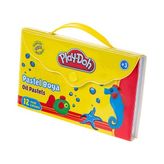 2 Adet Play-Doh 12'li Çantalı Pastel Boya
