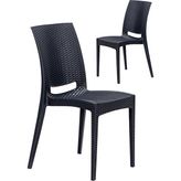 2 Adet Rattan Antrasit Sandalye / Balkon-Bahçe-Teras