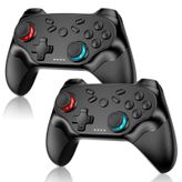 2 Pack Wireless for Nintendo Switch Controller, Compatible with Switch/Lite/OLED/PS/Steam, for Switch Controllers with Wake-up, Dual Vibration, Screenshot Function, Bluetooth, Turbo Function