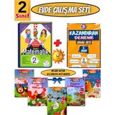 2. Sınıf Matematik Çalışma Test Kitabı+ Poşet Deneme+Renkli 5'li Öykü Seti