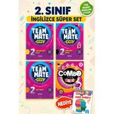 2.Sınıf Team Mate Practice Book + Vocabulary Book + Test Book Set + Combo (Dikkat Ve Zeka Kitabı Hediyeli)