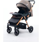 2-Way Çift Yönlü Bebek Arabası – Wood Brown