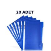 20 Adet A4 Mavi Telli Dosya Ekonomik Kaliteli