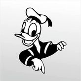 20 cm Daffy Duck Folyo Sticker