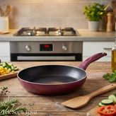 20 Cm Granit Tek Saplı Tava - Mürdüm