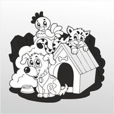 20 cm Tatlı Hayvanlar Folyo Sticker