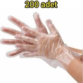 200 Adet Şeffaf Eldiven - Poşet Eldiven