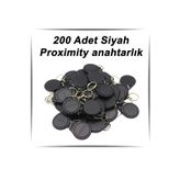 200 Adet Siyah Proximity Anahtarlık