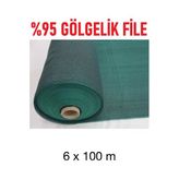 200 X 2000 %95 Korumalı Gölgelik Uv Katklı Rulo File