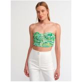 20161 Crop Top-yeşil