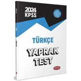 2024 KPSS Türkçe Yaprak Test