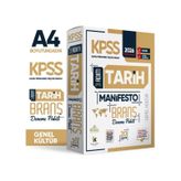 2026 KPSS Önlisans-Ortaöğretim 3 Adım Tarih Manifesto 20li Dijital Çözümlü Branş Deneme Paketi