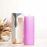 20X7 cm Mitr Pembe Silindir Mum - Seçenek