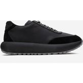 21257 Erkek Kalın Taban Bağcıklı Sneaker - Siyah