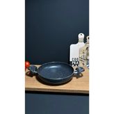 24 cm Çift Kulp Gri Granit Tava