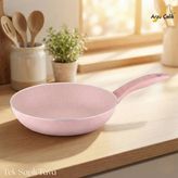 24 Cm Granit Tek Saplı Tava - Pembe
