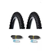 24 Jant Bisiklet Lastik Seti 2 Dış Lastik 2 İç Lastik 24X1.95 / 2.125 Mtb Dağ Bisikleti Lastik Seti