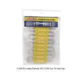 24 Volt Parmak Cob Led Lamba Sarı - 10 Adet