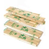 25 cm Ahşap Bambu Çubuk Çöp Şiş 100 Adet