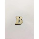 2,5cm Ahşap Harf ve Rakamlar - B