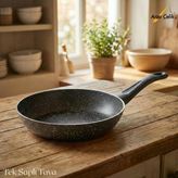 28 Cm Granit Tek Saplı Tava - Siyah