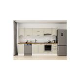 290X210 Cm Klasik Mebran Mutfak Dolabı Beyaz M-E80S50S40-1 Mebran | Kumtaşı - Suntalam