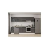 295X210 Cm High Gloss Mutfak Dolabı M-E90S40S45-1 High Gloss | Antrasit - Suntalam