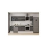 295X210 Cm High Gloss Mutfak Dolabı M-E90S40S45-2 High Gloss | Antrasit - Suntalam