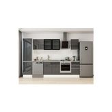 295X210 Cm High Gloss Mutfak Dolabı Mb-E80B50S45-3 High Gloss | Antrasit - Suntalam