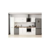 295X210 Cm Klasik Mebran Mutfak Dolabı Beyaz Beyaz Mb-E80B45S50-2 Mebran | Beyaz - Suntalam