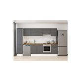 295X210 Cm Klasik Mebran Mutfak Dolabı Beyaz Mb-E80B45S50-1 Mebran | Antrasit - Suntalam