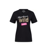 2AS Alone Baskılı V Yaka Kadın T-Shirt 410