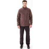 2AS Saka Mürdüm Tam Fermuarlı Erkek Polar Sweatshirt