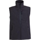 2AS Samana Softshell Unisex Yelek Polyester Su Kaydırma Özellikli - 2XL - Siyah
