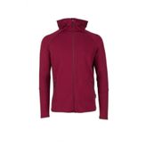2AS Selenge Bordo Fermuarlı Kapşonlu Sweatshirt