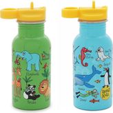2'li 400ML Pipetli Paslanmaz Çelik Matara Jungle-Ocean