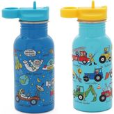 2'li 400ML Pipetli Paslanmaz Çelik Matara Space-Wheels