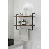 2'li Duvara monte Banyo Rafları (Ceviz)