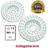 2'li Küvet Lavabo Banyo Tıkacı Süzgeci Gider Tıkacı Tıkaç - Beyaz