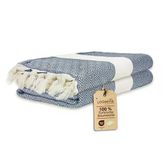 2'Li Paket -%100 Pamuk Peştamal 100X180 Cm, Havuz Ve Plaj Havlusu, Spor Havlusu, Hızlı Kurur Ve Koku Yapmaz, Emici, Hafif Ve Kompakt, Gök Mavisi