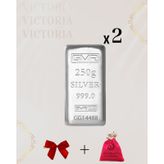 2X250 gr Külçe Gümüş