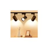 3 Adet 30w Ray Spot Vitrin Mağaza Armatürü 1 Metre Raylı Siyah Kasa Günışığı Renk Ray Spot