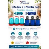 3 Adet 5 Lt Tavuk Suluğu 3 Adet 10 Kg 10 Lt Askılı Yemlik Kanatlı Kümes Güvercin Civciv