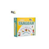 3 Adet Bee Smart Ahşap Renkli Tangram Oyunu