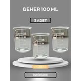 3 Adet Beher 100 ml