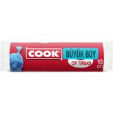3 Adet Cook Çöp Torbası Büyük Boy 10'Lu