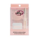 3 Adet Eklips 2'li Puf ve Ustura Seti